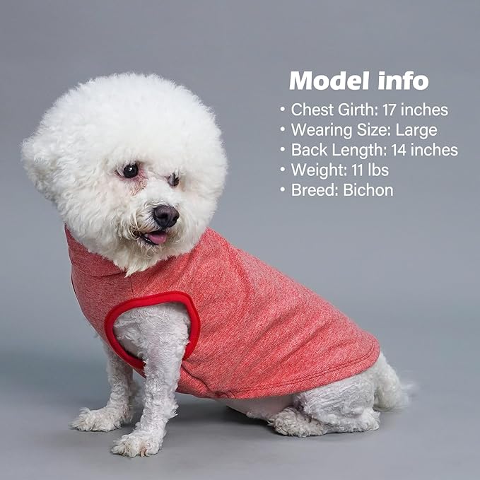 KYEESE 2Pack Dog Sweater Pullover Dog Sweaters for Small Dogs Girl Stretchy Pet Sweatshirt Small Pets Sweaters Turtleneck Pet Coats Warm Dachshund Clothes Soft Dogs Clothes