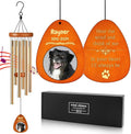 Personalized Dog Memorial Gifts for Loss of Dog - Custom Sympathy Wind Chime with Photo & Name, 26"/32"/36" Outdoor Bereavement Keepsake for Garden or Patio