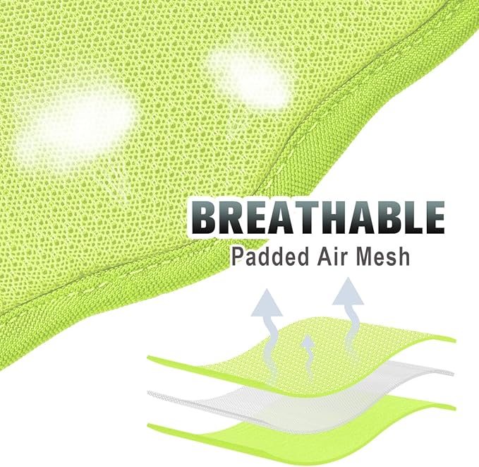 BARKBAY No Pull Dog Harness Large Reflective Dog Harness with Front Clip and Easy Control Handle for Walking Training Running with ID tag Pocket(Sunlight,L)