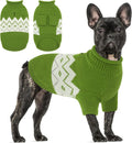 Queenmore Warm Dog Sweater, Soft Pet Knitwear, Knitted Pullover, Winter Pet Clothes for Small Medium Dogs Cats