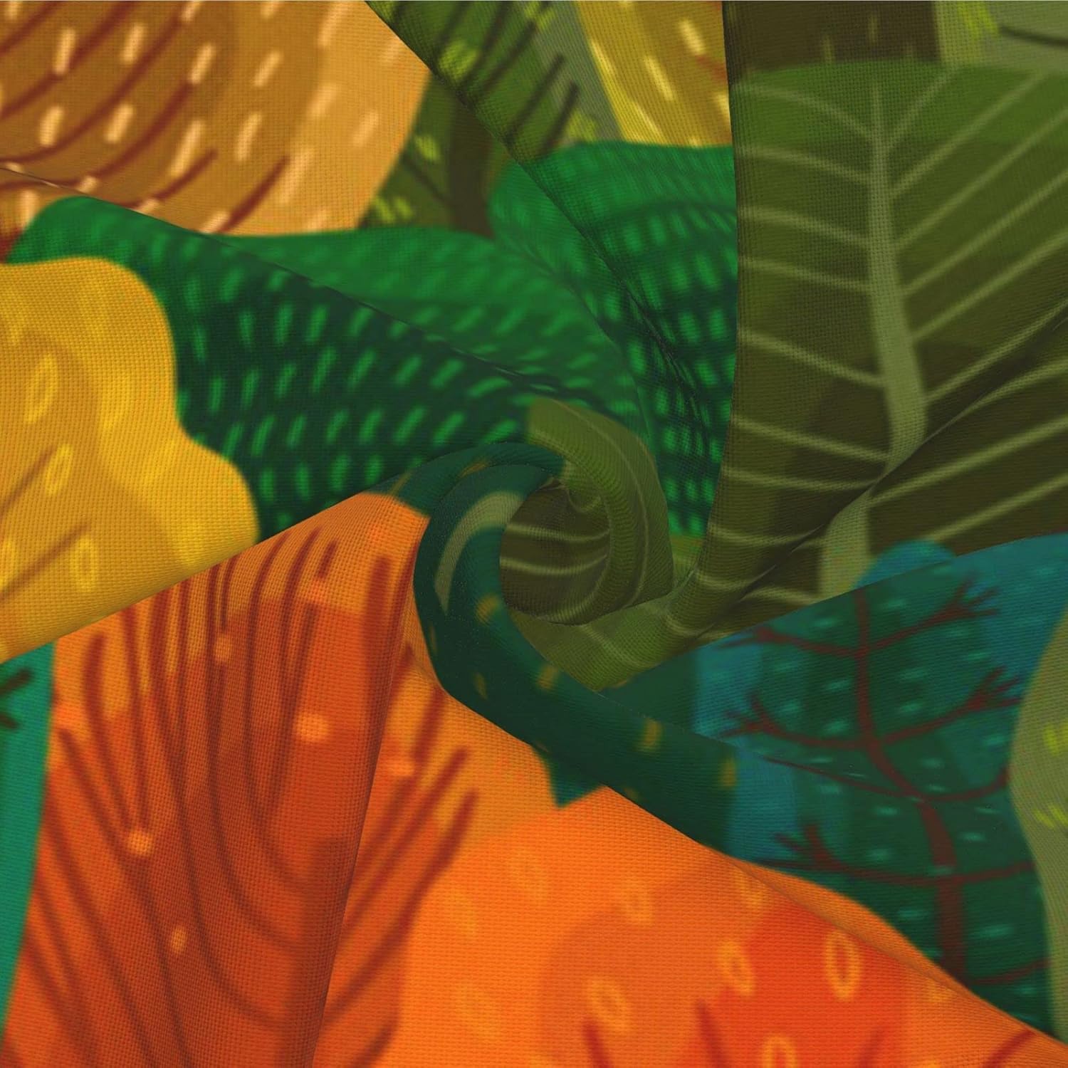 bassyil Fall Forest Throw Pillow Covers Decorative Linen Pillow Cases Set of 2 Square Cushion Cover for Couch Sofa Bedroom Patio 18x18 Inch