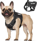 Tactical Dog Harness Medium Sized Dog,No Pull Military Dog Vest with Handle,Reflective Heavy Duty Pet Harness for Walking Hiking Training Black M