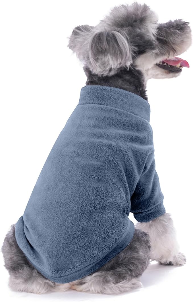 Dog Sweater, 3 Pack Dog Sweaters for Small Dogs Girl Boy, Ultra Soft Warm Puppy Clothes Dog Coat for Winter (Gray+Azure+Navy, Small)