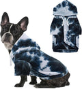 Mklhgty Tie Dye Dog Hoodie, Winter Coat for Small Dogs - Ultra-Soft Adjustable Warm Hood, Breathable Comfort Fabric for Daily Use