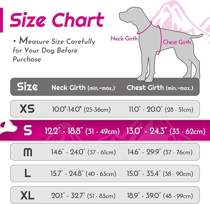 Eagloo Dog Harness Small Sized Dog, No Pull Service Vest with Reflective Strips and Control Handle, Adjustable and Comfortable for Easy Walking, No Choke Pet Harness with 2 Metal Rings, Rose Red, S