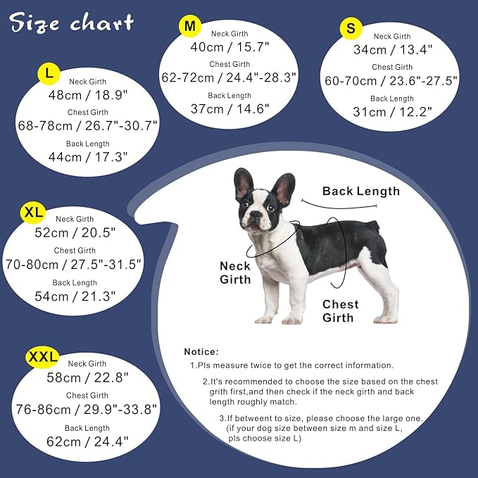 Mosucoirl Dog Raincoat Jacket Reflective Adjustable Hooded Pet Poncho Rain Coats with Leash Hole Waterproof Clothes for Small Medium Large Dogs (NavyBlue, L)