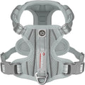 BARKBAY Dog Harness No Pull with ID Tag Pocket - Heavy Duty, Reflective, Easy Control for Large Dogs(Grey,XS)