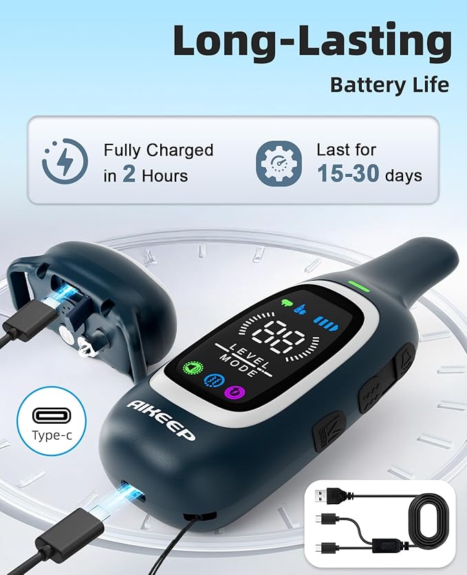 2-in-1 Dog Shock Collar and Bark Collar for Dogs – 3300FT Dog Training Collar with Remote, IP67 Waterproof e Collar with Anti-Bark/Beep/Vibration/Shock Modes for Small Medium Large Dog(8-120Lbs)