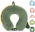 Niuniu Daddy Crocodile Kids Travel Neck Pillows for 3-8 Years Old, Soft Memory Foam Neck Support Pillows for Airplane, Car Seat, Travel Essentials for Kids Children Boys Girls Road Trip Sleeping