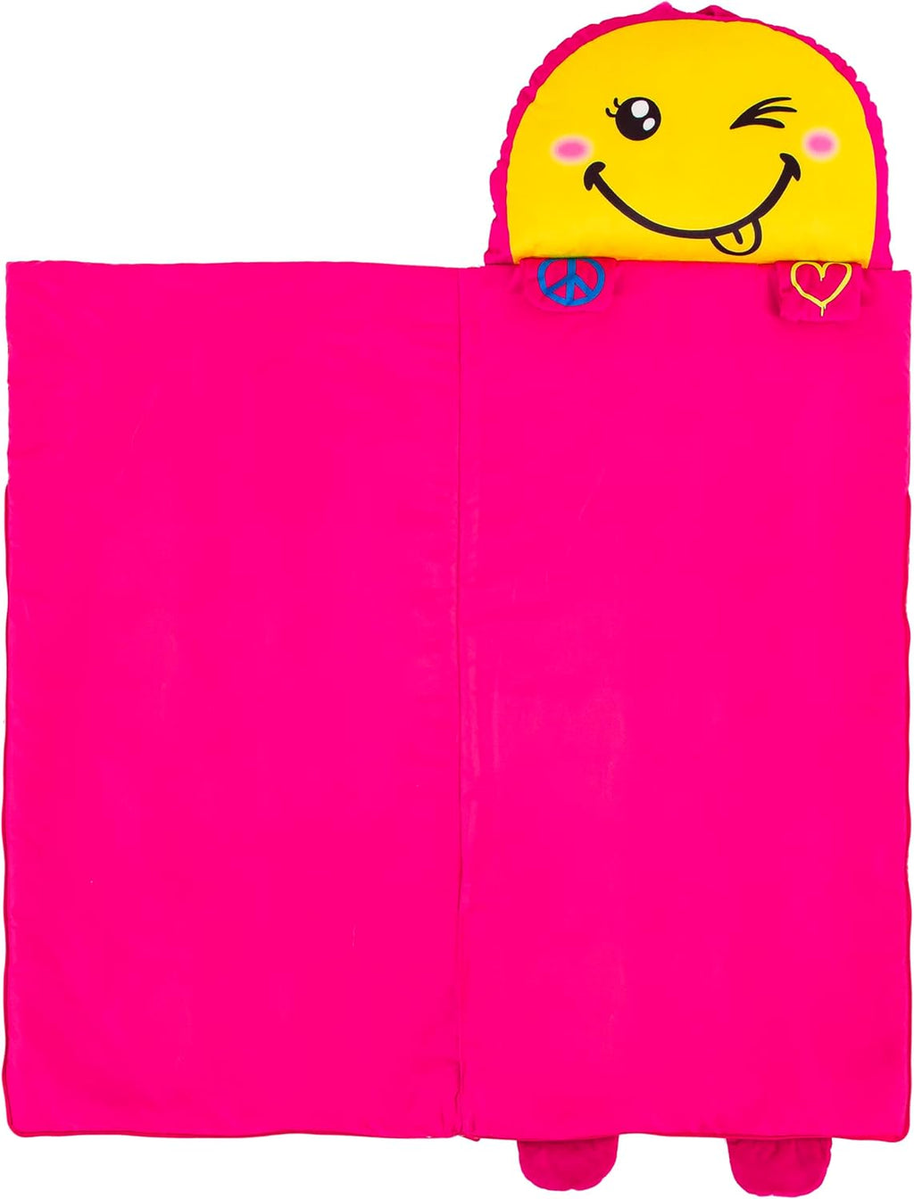 Kid's Nap Buddies Character Preschool Nap Mat, Toddler Sleeping Bag with Pillow for Daycare, Ages 3+