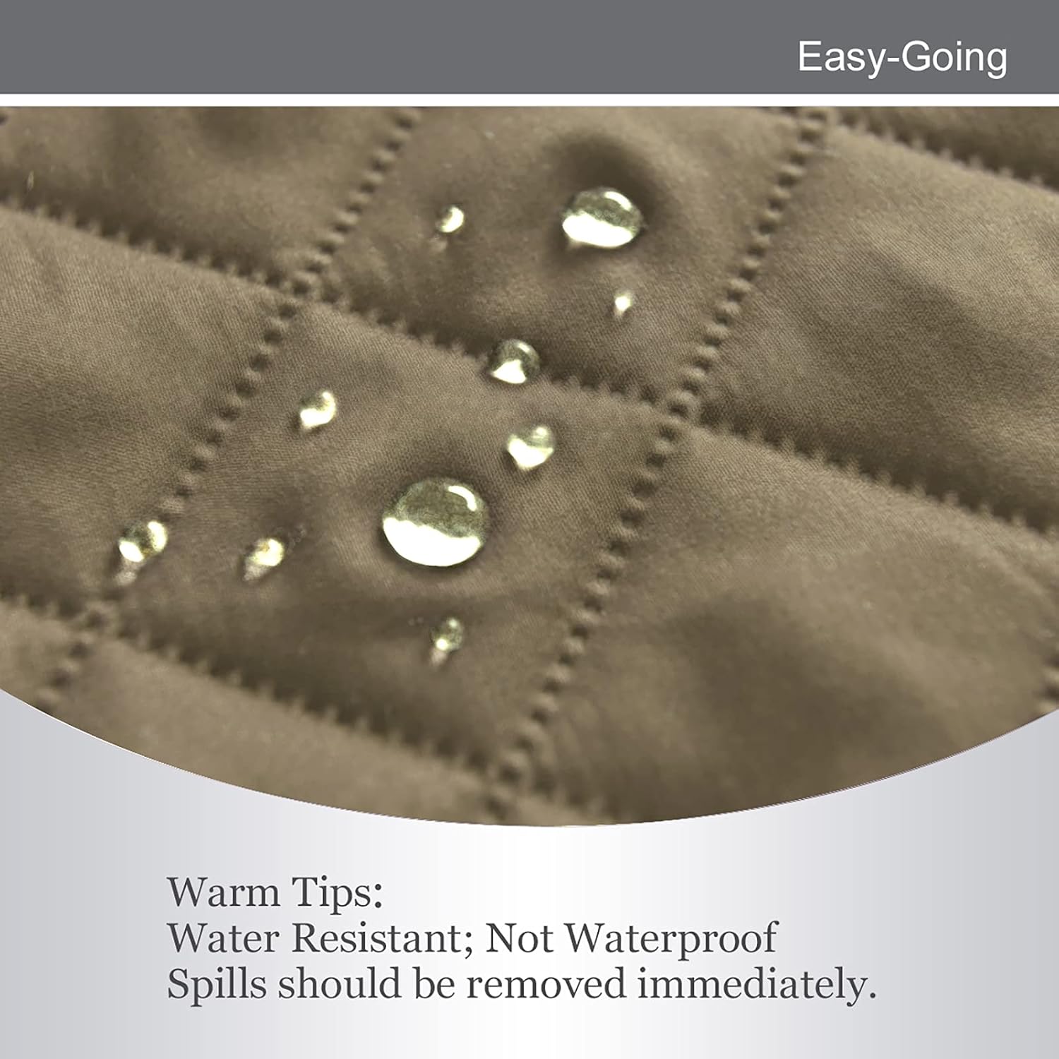 Easy-Going Oversized Chair Sofa Slipcover Reversible Sofa Cover Water Resistant Couch Cover Furniture Protector Cover with Elastic Straps for Pets Dog (Oversized Chair, Beige/Beige)