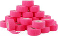 24 Rolls Elastic Self Adhesive Bandage Wrap 1 Inch, Breathable Non Woven Cohesive Bandage, Vet Wrap for Dogs, Ankle Sprains Swelling Medical First Aid Tape, Sports Athletic Tape Color Hot Pink