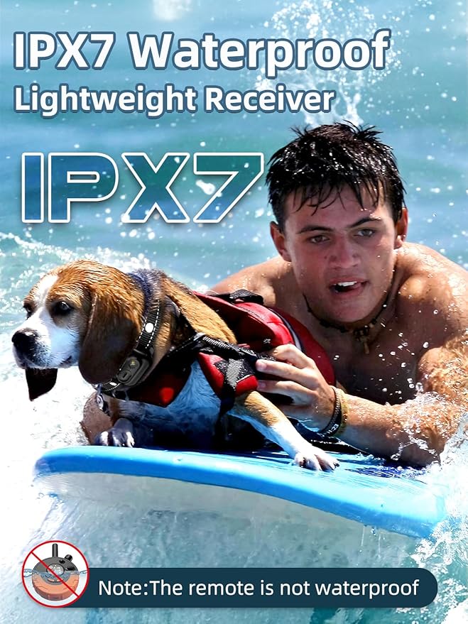 Bousnic Shock Collar for Dogs - 4/5 Mile Remote Dog Training Collar with SOS & Solid Light IPX7 Waterproof Electric Dog Collar Beep(1-8) Vibration & Shock & Boosted(1-16) for Large Medium Small Breeds