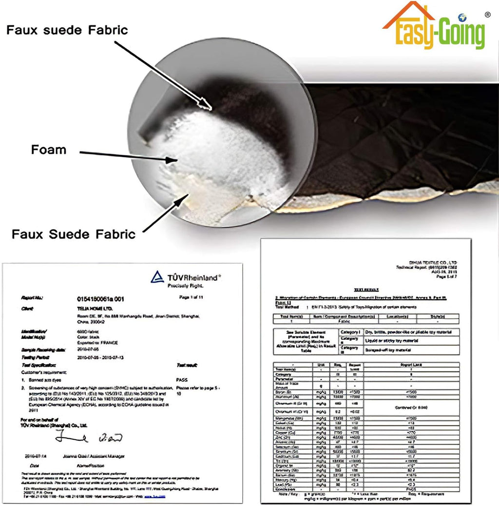 Easy-Going Futon Sofa Slipcover - Reversible Armless Couch Cover - Water Resistant for Pets & Kids (Gray/Gray)