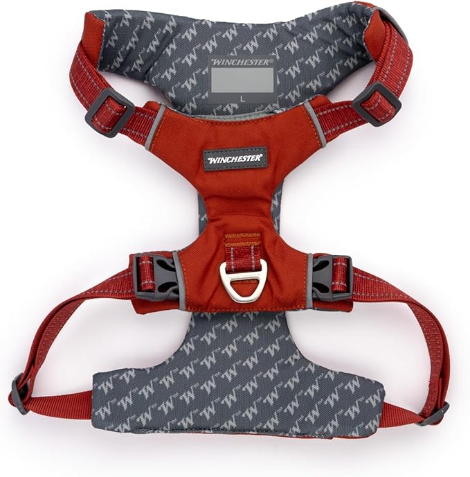 Winchester Pet No-Pull Adjustable Soft Padded Dog Vest Harness with Reflective Stitching, Ketchup, Extra Large