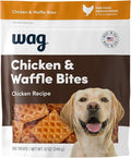 Amazon Brand - Wag Dog Treats, Chicken and Waffle Bites, 12 oz Resealable Pack of 1