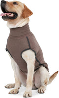 Dog Sweater Pullover Cold Weather Vest for Dogs Dog Sweatshirt & Jacket for Indoor and Outdoor Use (Small, Brown)