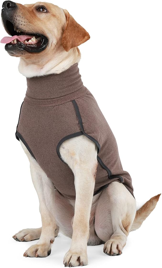 Dog Sweater Pullover Cold Weather Vest for Dogs Dog Sweatshirt & Jacket for Indoor and Outdoor Use (X-Small, Brown)