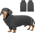 SUNFURA XS Dog Sweater, Small Dog Sweater Doggie Knitted Knitwear for Winter, Cat Pullover Christmas Sweatshirt for Yorkie Chihuahua, Warm Thick Turtleneck Clothes for Puppy, Grey X-Small
