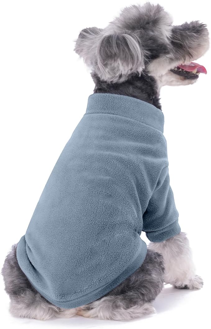 Dog Sweater, 3 Pack Dog Sweaters for Small Dogs Girl Boy, Ultra Soft Warm Puppy Clothes Dog Coat for Winter (Lt Blue+Olive+Brown, X-Large)