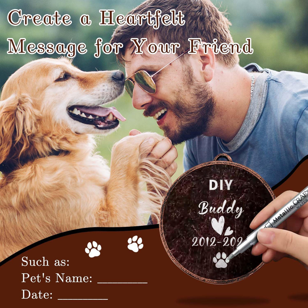 Dog Memorial Gifts for Loss of Dog, 32" Pet Memorial Wind Chimes, Pet Loss Passing Away Remembrance Sympathy Bereavement Gift, DogPaw Vintage Wind Chimes for Outside