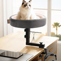 2-in-1 Cat Bed Desk Mount & Headphone Hanger – Adjustable Cats Hammock Bed for Desk, Cat Beds & Furniture for Home Office or Gaming Setup