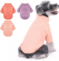 Dog Sweater, 3 Pack Dog Sweaters for Small Dogs Girl Boy, Ultra Soft Warm Puppy Clothes Dog Coat for Winter (Rose+Lt Pink+Lt Purple, Small)