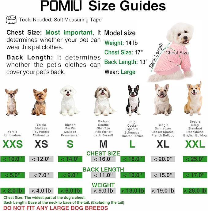 POMIU Dog Sweater, Dog Sweaters for Small Medium Dogs or Cat, Warm Soft Flannel Pet Clothes for Dogs Girl or Boy, Dog Shirt Coat Jacket (Xmas Red+Xmas White, Small)