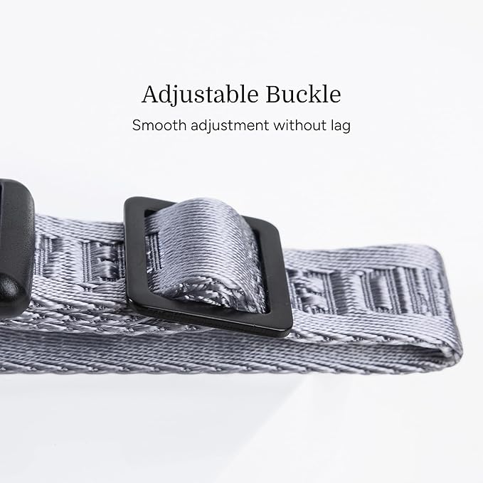 2025 New Edition, Fei & Eve MagEase Dog Collar - Patented Magnetic Buckles | Fur-Safe | Premium 210D Nylon | 450LB Escape-Proof | Adjustable Fit | Small (Twilight Gray)