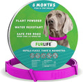 FurLife Flea and Tick Collar for Dogs – Waterproof Pink Dog Collar, Pet Supplies for Tick and Flea Prevention for Dogs, Safe for All Breeds