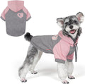 KYEESE Dog Hoodie Stretchy Dog Clothes for Small Dogs Comfort Cat Sweater Soft Pet Sweatshirt with Drawstring Cat Coat with Leash Hole Dogs Winter Coat for Cold Weather Warm Pet Clothes