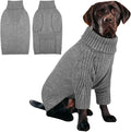IECOii XXXL Dog Sweater,Warm Dog Sweaters for Extra Large Dogs Girl Boy,Stretchy & Cozy,Turtleneck Knitted Pullover for Pet Wear On Holiday,Easy On Doggy Sweatshirt for Labrador (Light Grey,XXXL)