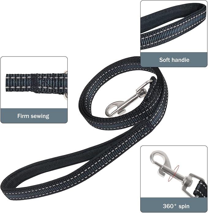 YIMEIS Dog Harness and Leash Set, No Pull Soft Mesh Pet Harness, Reflective Adjustable Puppy Vest for Small Medium Large Dogs, Cats (Navy, X-Small (Pack of 1)