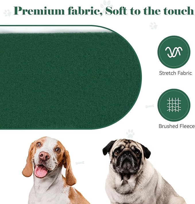 Dog Sweaters for Small Dogs Pet Sweater Solid Soft Brushed Fleece Dog Hoodie Clothes Pet Hoodie Sweatshirt with Pocket(Green-XS)