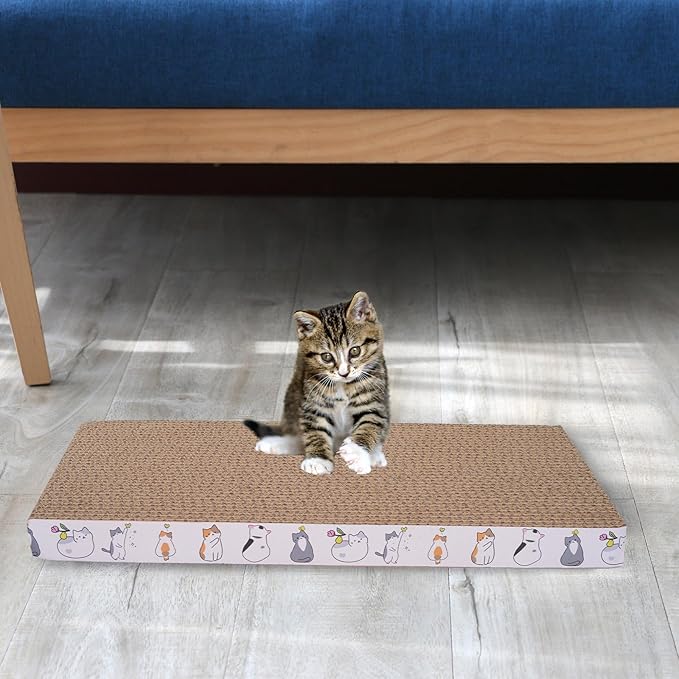 10 Packs cat Scratcher Toys Reversible Scratching Post Board for Indoor Cats Cardboard pad Sleep Play and Grind Claws