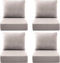 Luxury Outdoor Seat Cushion Set-22 x 24 x 6 Inch Outdoor Chair Cushions with Water Resistant & Removable Cover Outdoor Cushions for Patio Furniture Chair Sofa Couch