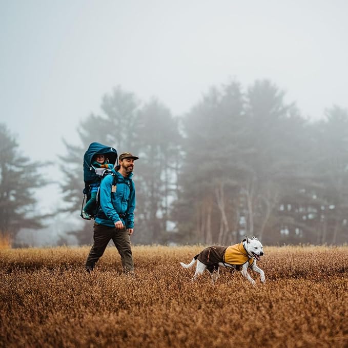 Ruffwear, Sun Shower Dog Raincoat, All-Weather Jacket, Waterproof, Windproof & Lightweight, Earth Brown, Small