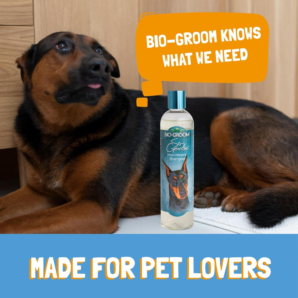 Bio-Groom So-Gentle Hypoallergenic Dog Shampoo - Tearless, Cat & Dog Bathing Supplies, Puppy Shampoo for Gentle Skin, Cruelty-Free, Made in USA, Tear-Free Dog Products - 1 Gallon