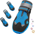 Dog Shoes for Large Medium Small Dog, Mesh Breathable Dog Shoes for Hot Pavement, Anti-Slip Dogs Boots Paw Protectors with Reflective for Outdoor Walking Indoor Hardfloors (Size 2)