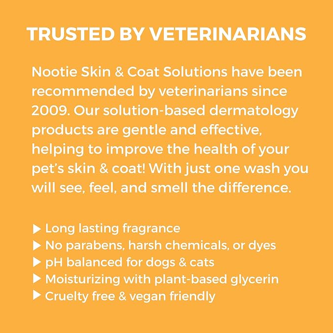 Nootie - Pet Shampoo for Sensitive Skin -�Revitalizes Dry Skin & Coat - Natural Ingredients - Soap, Paraben & Sulfate Free - Cleans & Conditions