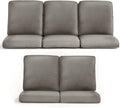 Outdoor Chair Cushions 5 Packs - Outside 22x24 High Back Water-Resistant Cushion with Zipper Cover for Outdoor Glider Rocking Chairs Loveseat 3-seat Couch Sofa – Grey/Regular