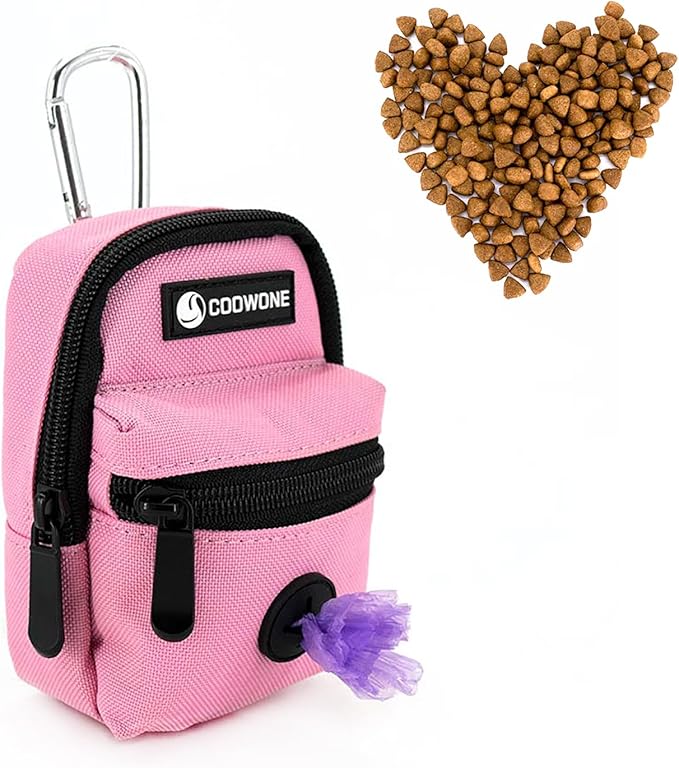Dog Treat Pouch Dog Poop Bag Holder for Leashes, Pets Snack Container With Inner Small Bag, Puppy Supplies Perfect for Training and Walking