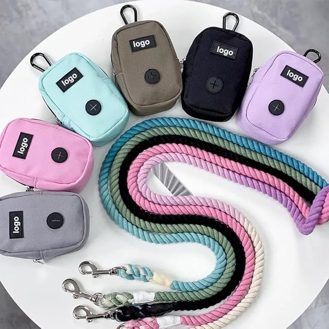 Dog Treat Pouch Dog Poop Bag Holder For Leashes, Pets Snack Container With Inner Mesh Bag, Puppy Supplies Perfect For Training And Walking - Hands Free Dog Waste Bag Dispenser -Dog Travel Accessories