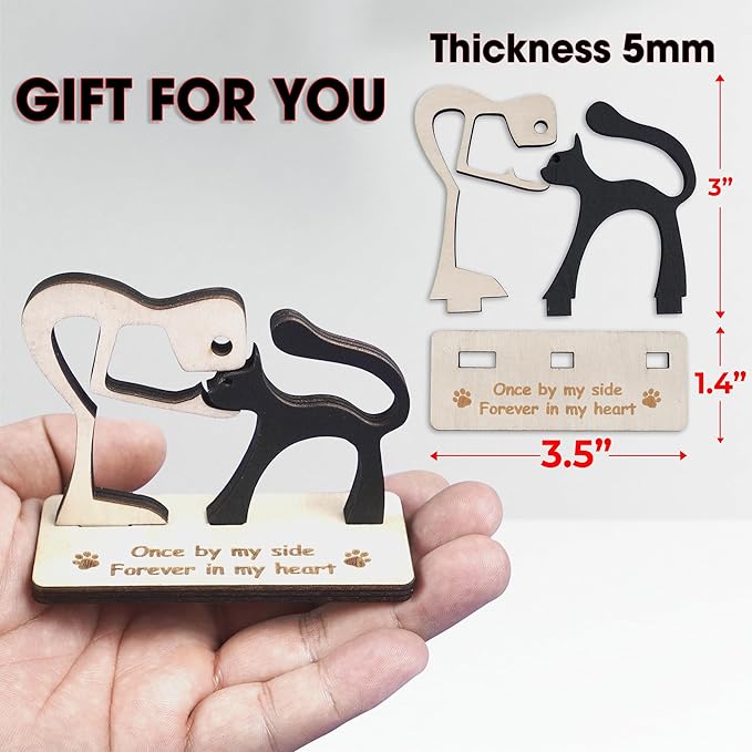 6'' DIY Cat on Moon Memorial Suncatcher, Personalized Name Cat Sympathy Ornament Window Hanging, Ideas Gift for Loss of Pet Passing Away, Remembrance Keepsake for Pet Lovers SCC-B2-6-03