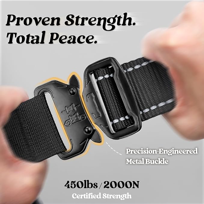 rabbitgoo Tactical Dog Harness Medium Sized, No Pull Upgraded Reflective Heavy Duty Molle Vest with Handle, Adjustable Military Service Dog Vest for Walking Hiking Training, Black, M