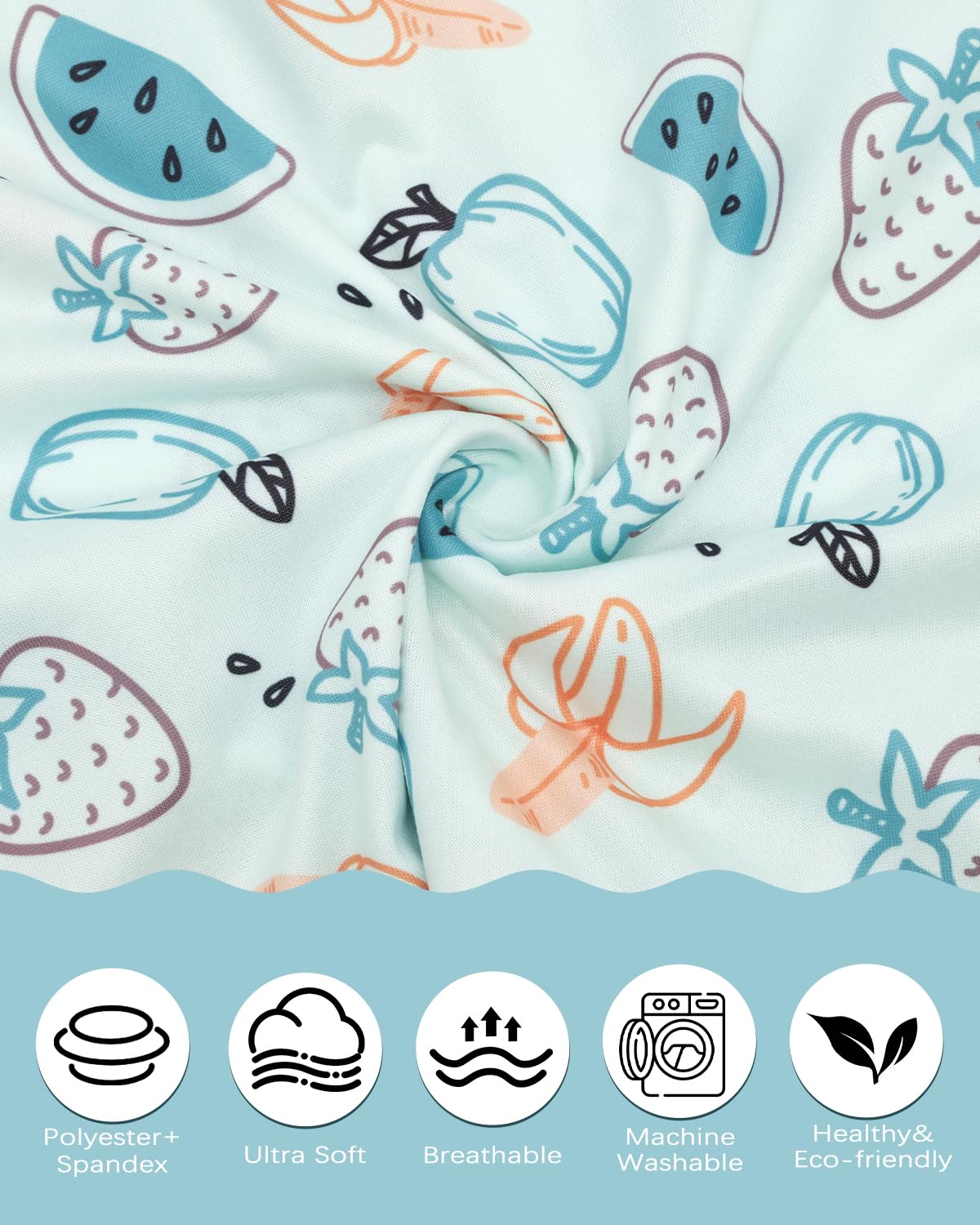 ALVABABY Toddler Pillowcases Stretchy Soft Kids Pillow Cover 2 Pack Fit 13"x 18" or 12"x16" Envelope for Girl Boy Sleepy Travel 2TPE33A