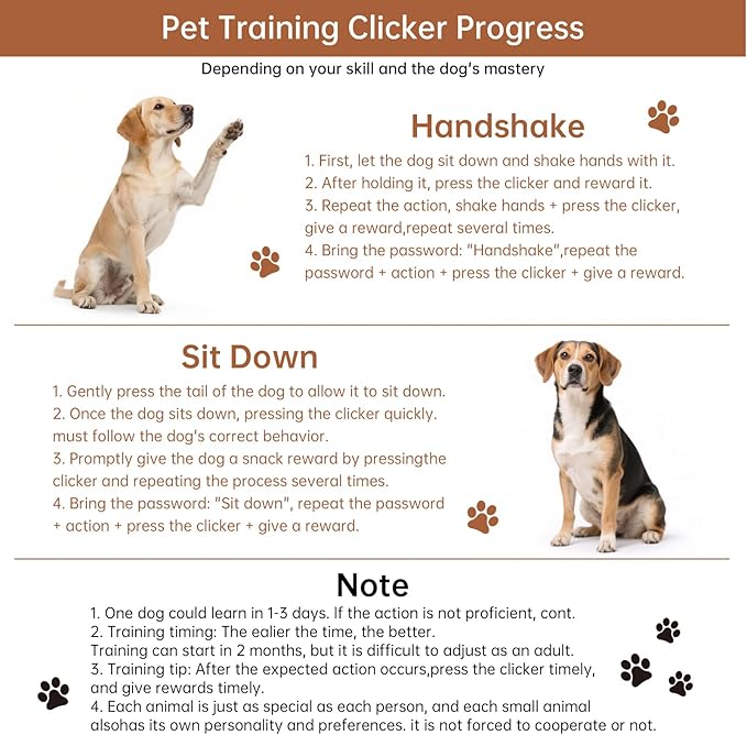 Dog Training Clicker with Wrist Strap Durable Lightweight Easy to Use,Pet Training Clicker for Cats Puppy Birds Horses,Perfect for Behavioral Training 5-Pack
