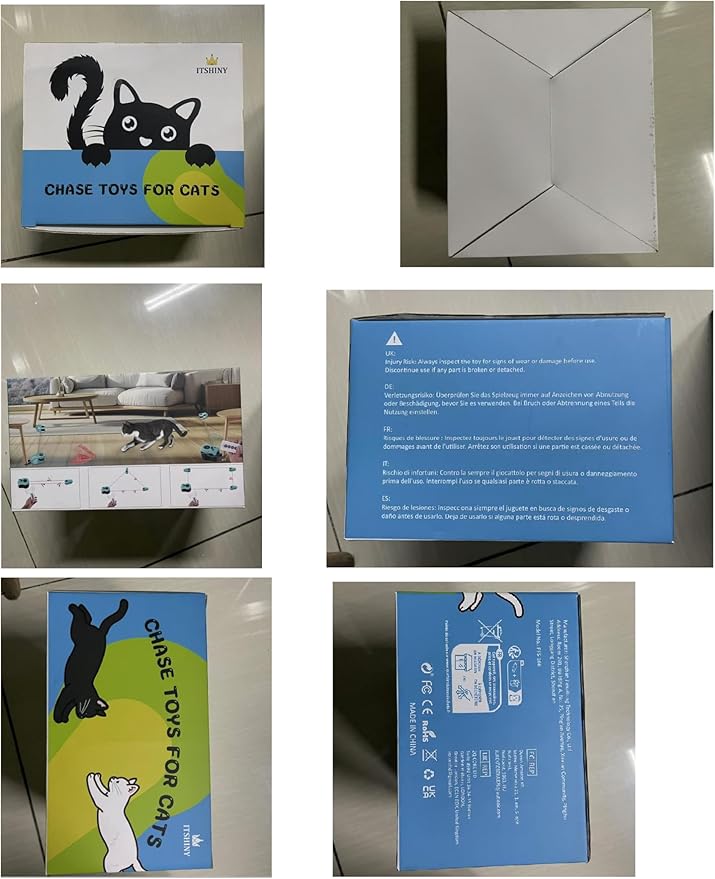 Interactive Cat Toy for Indoor - Automatic Cat Treadmill with Remote Control, 3 Speeds, Quiet Motor & Durable Design | Indoor Chase Hunting Feather Toys for Fitness, Playtime & Energy Release (Green)