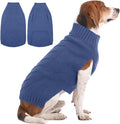 IECOii Dog Sweater Large Size Dog,Large Dog Sweater for Male Female Dogs,Neutral Thick Warm Dog Sweater,XL Dog Sweater for Christmas Thanksgiving Halloween,Beagle Corgi Large Dog Sweater,Blue-XL