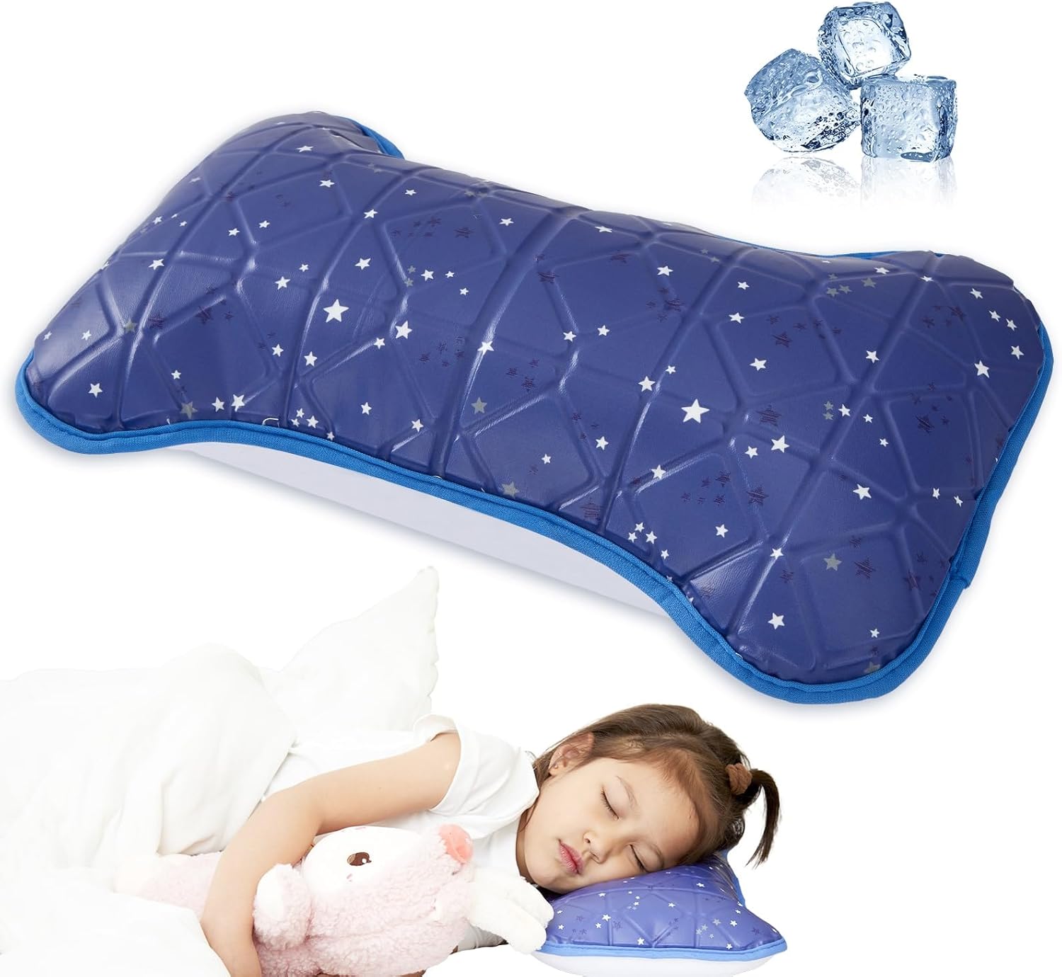 Small Cooling Gel Pillow, Kids Pillow 15" x 7", Cool Pillows for Hot Sleepers, Nap Pillows, Lumbar Pillow, Summer Cooling Accessories, Summer Gifts for Girls Boys, Small Size